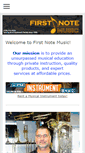 Mobile Screenshot of firstnotemusic.net